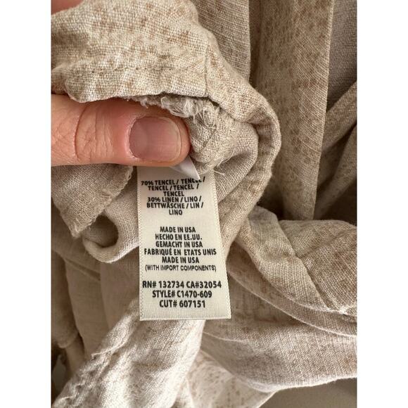 Cloth & Stone for Anthropologie Dahl Snakeskin Patterned Wrap Romper Boho Medium - Picture 6 of 9